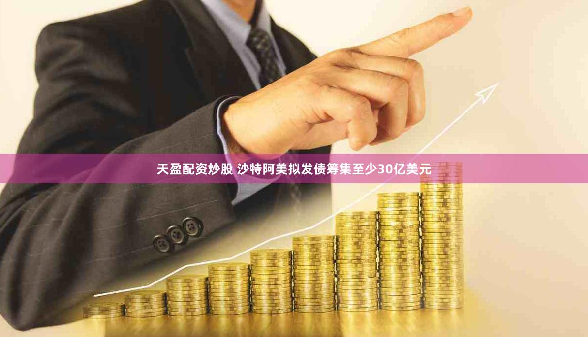 天盈配资炒股 沙特阿美拟发债筹集至少30亿美元